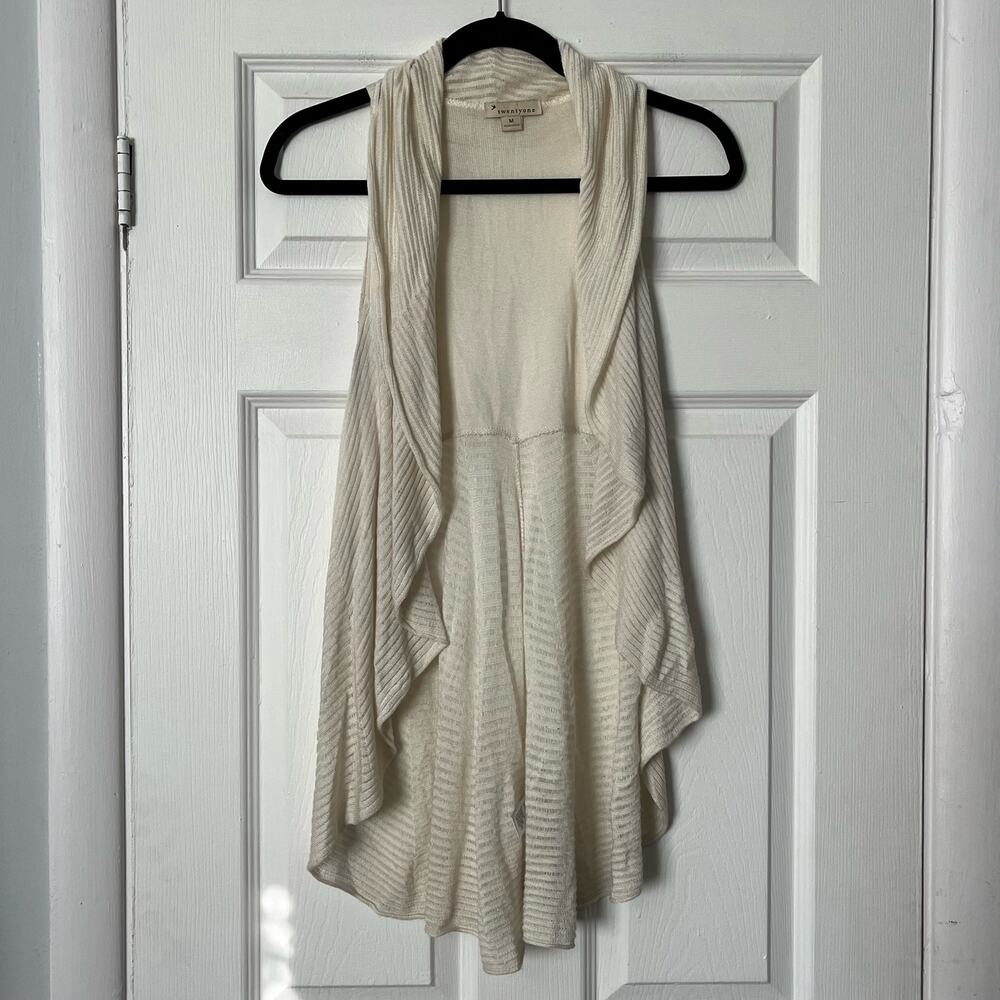 Forever 21 Waterfall Open Sweater Vest - Size M